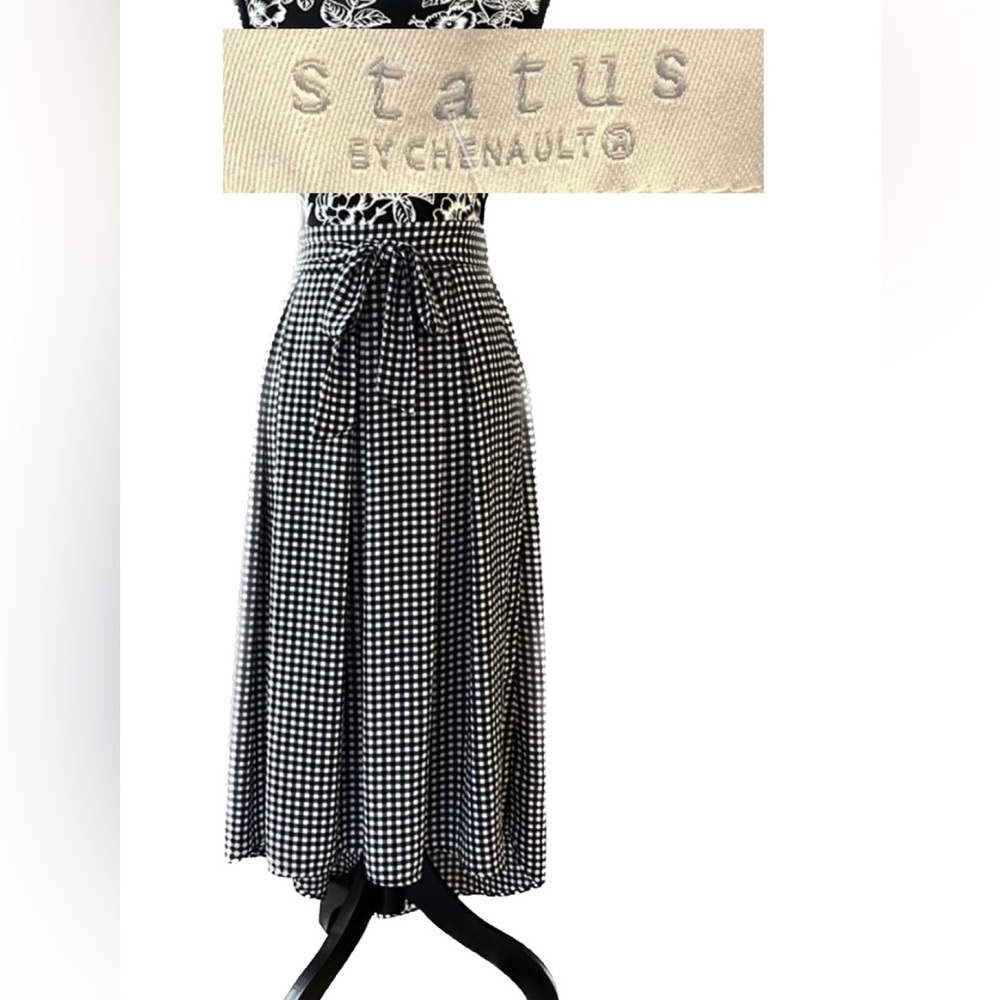 Chenault Black and White Maxi Skirt